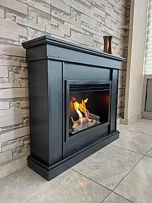 CLASSICAL BLACK BACASIZ ŞÖMİNE-3