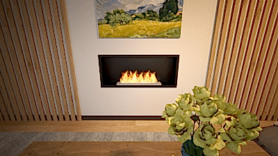 BLUEFLAME FLUSH 100 ANKASTRE BACASIZ ŞÖMİNE-7