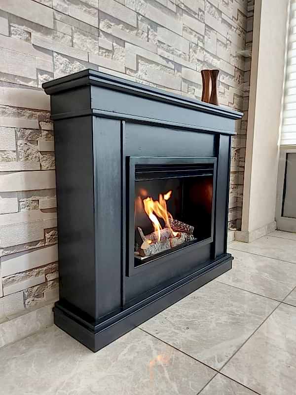CLASSICAL BLACK BACASIZ ŞÖMİNE