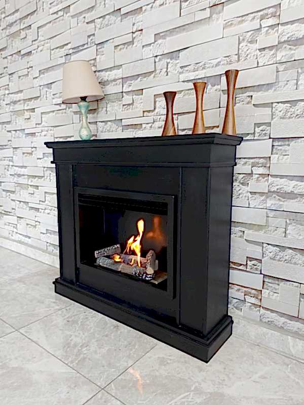 CLASSICAL BLACK BACASIZ ŞÖMİNE
