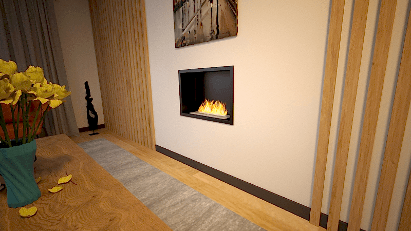 BLUEFLAME FLUSH 60 ANKASTRE BACASIZ ŞÖMİNE